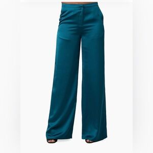 NWT Trina Trunk size 12- Elegant Teal Wide-Leg Women's Pants